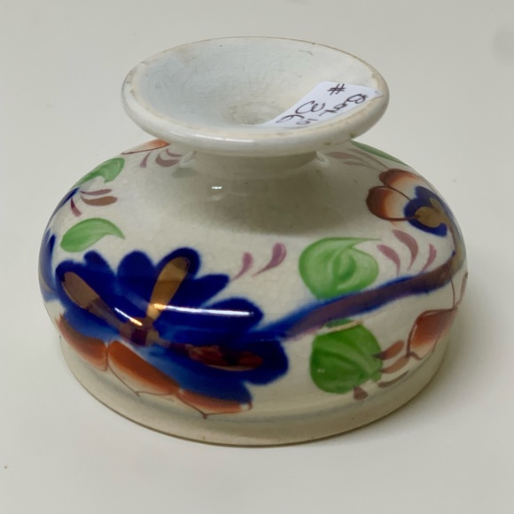 Early 19th Century Gaudy Welsh GRAPE Pattern Miniature Pedestal Sugar Bowl - Picture 8 of 15